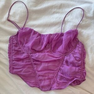 Purple Women's corset Top